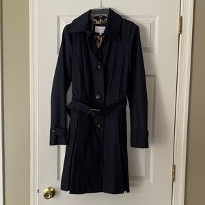 Laundry by Shelli Segal Navy Trench Coat Sz M